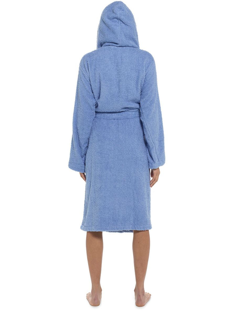 BraForMe Cotton Hooded Towelling Bathrobe