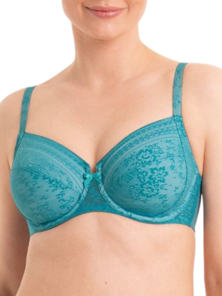 Fleur Underwired Bra - Light Smaragd