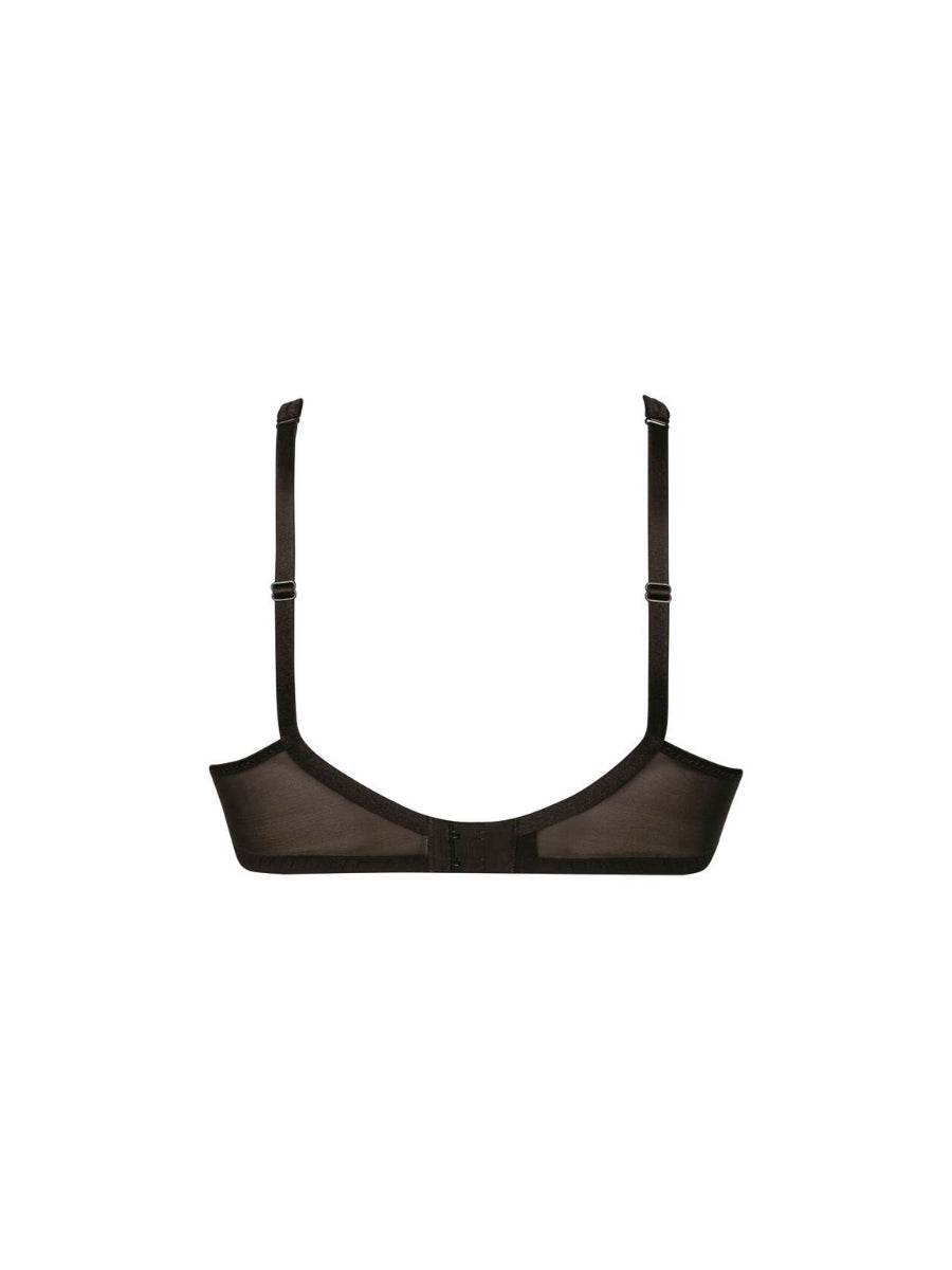 Lace Rose Contour Soft Bra - Black