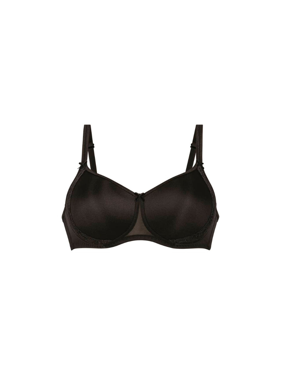 Lace Rose Contour Soft Bra - Black