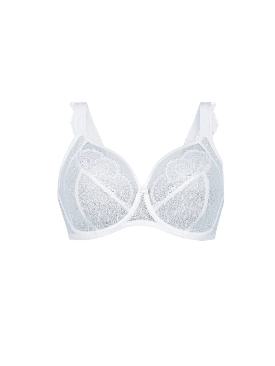 Selma Underwired Full Cup Bra - White