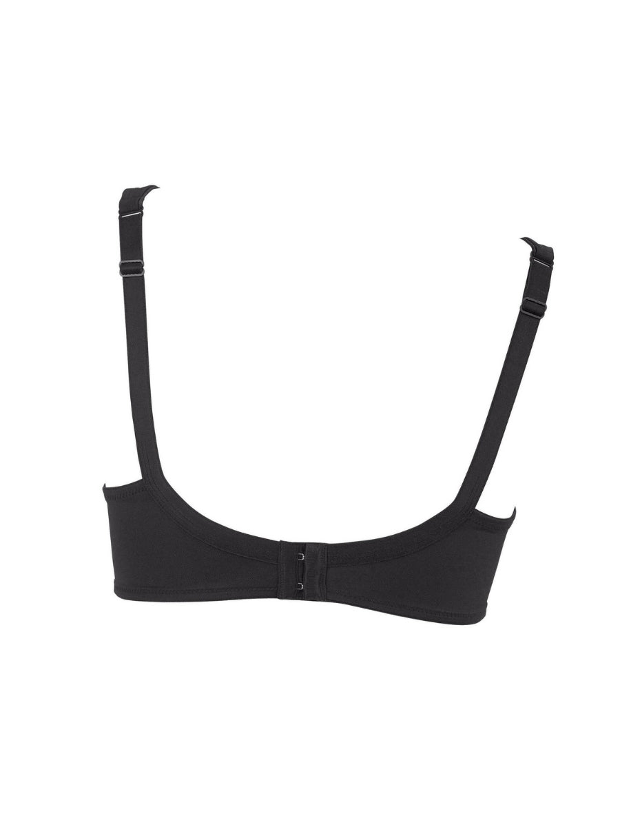 Twin Underwired Moulded Bra - Black
