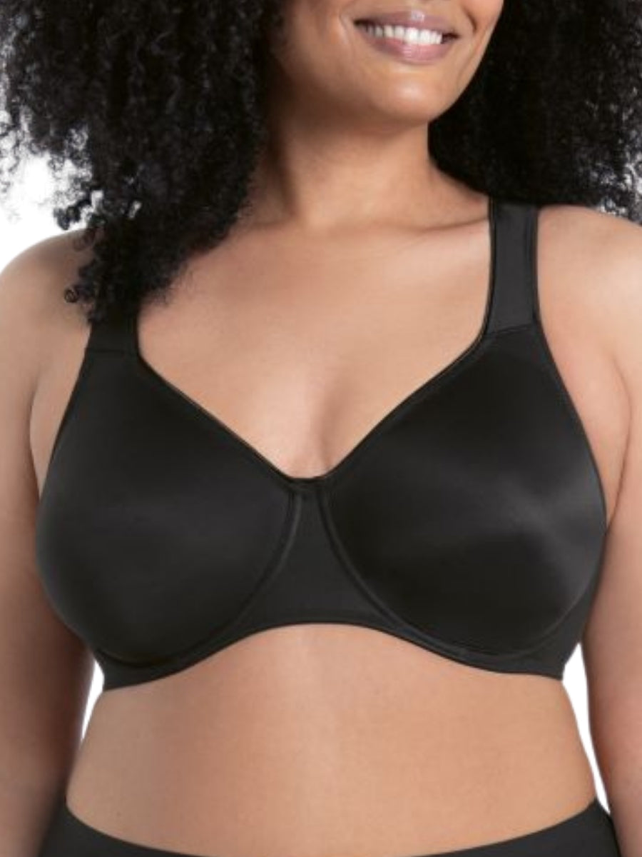 Twin Underwired Moulded Bra - Black