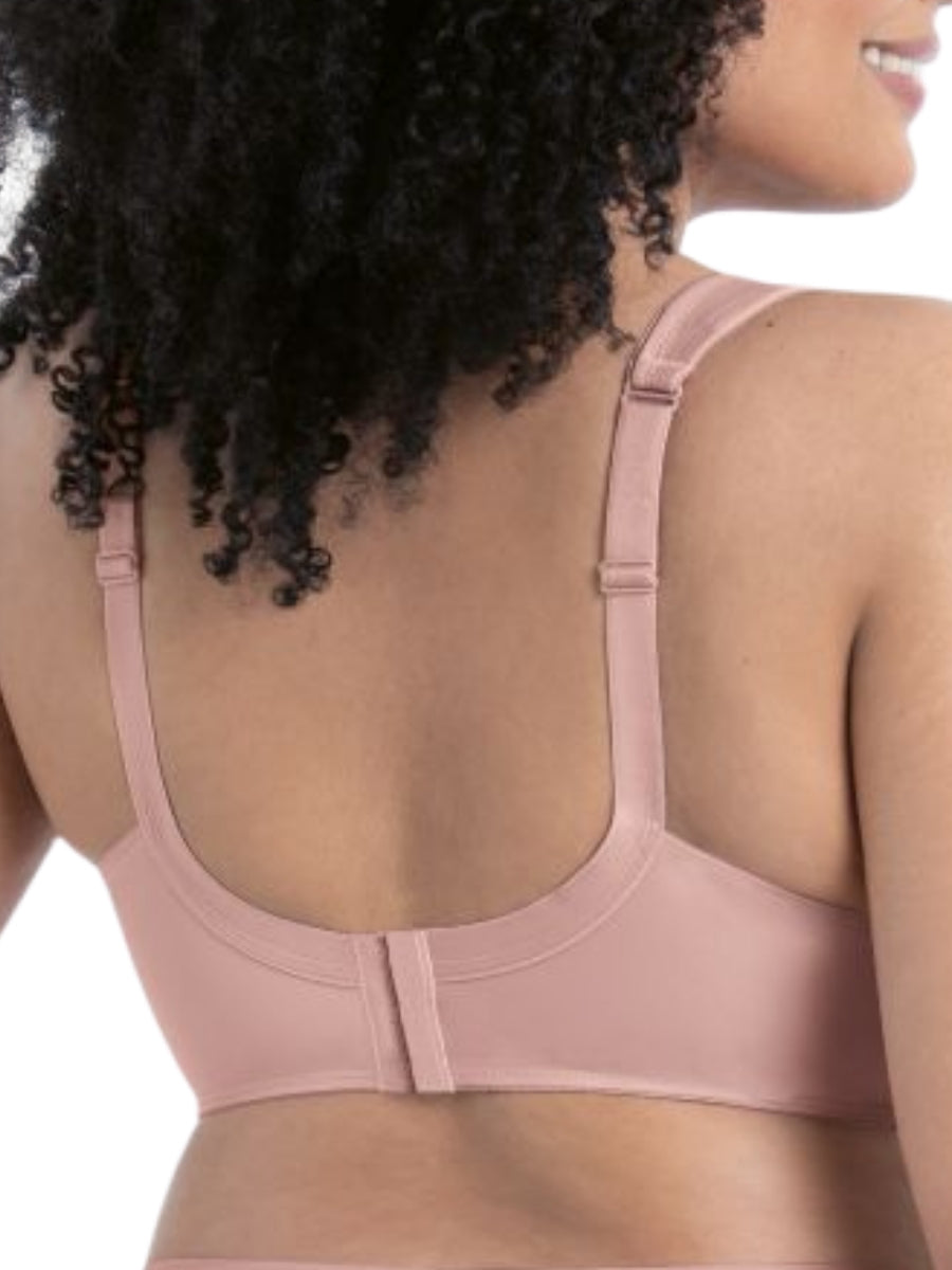 Twin Underwired Moulded Bra - Rosewood
