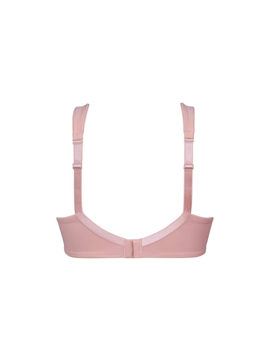Twin Underwired Moulded Bra - Rosewood