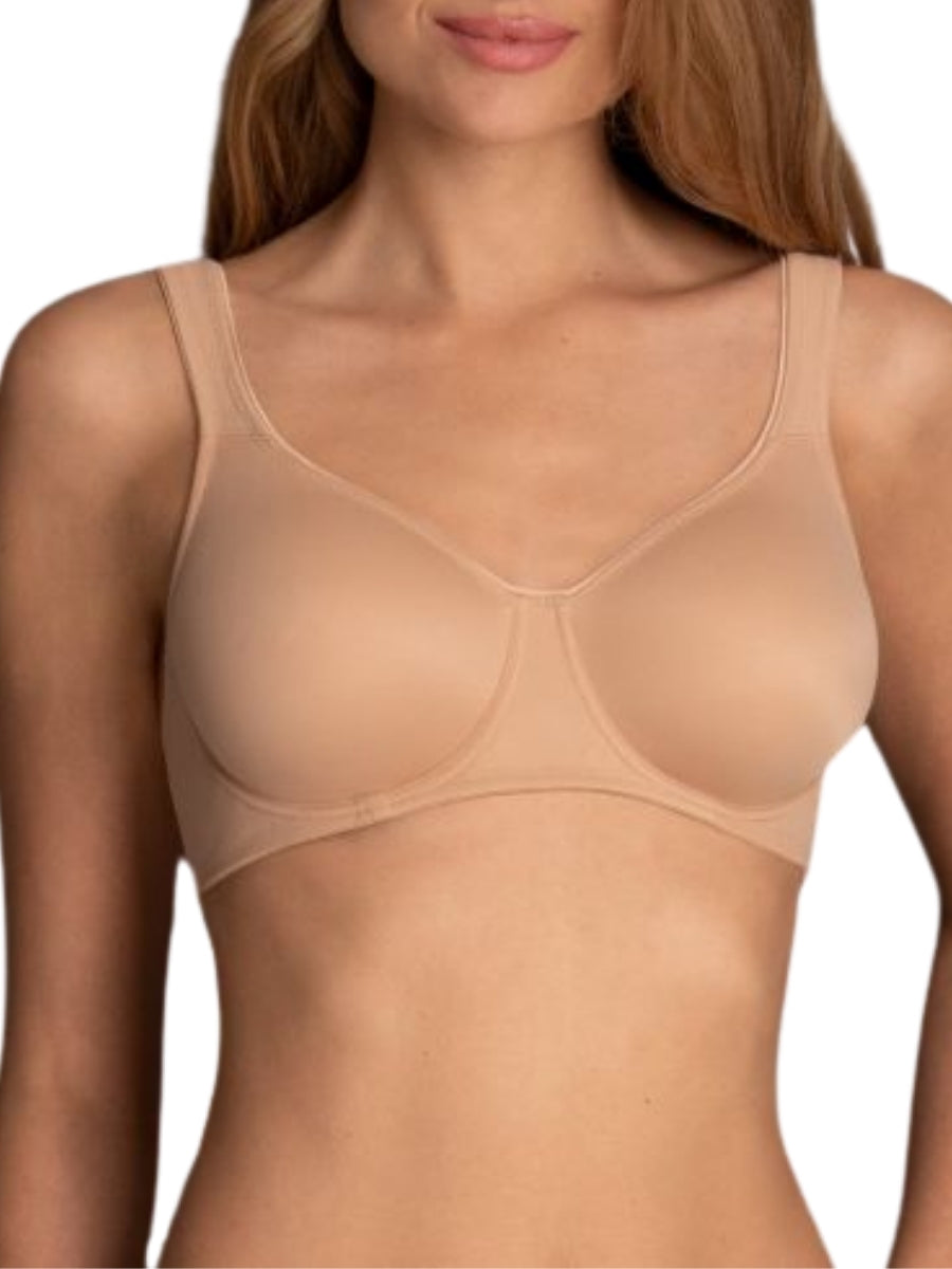 Twin Underwired Moulded Bra - Deep Sand