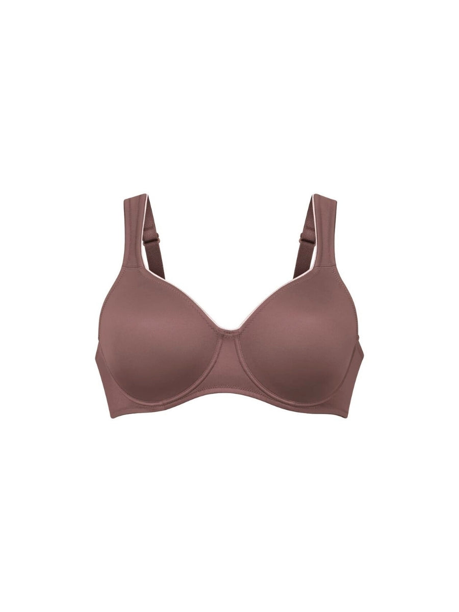 Twin Underwired Moulded Bra - Berry