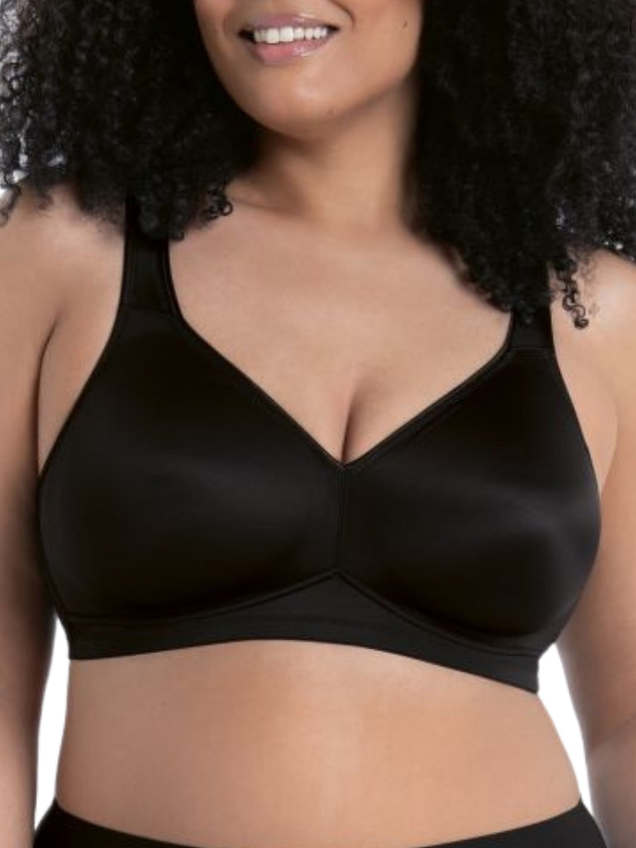 Twin Moulded Soft Bra - Black