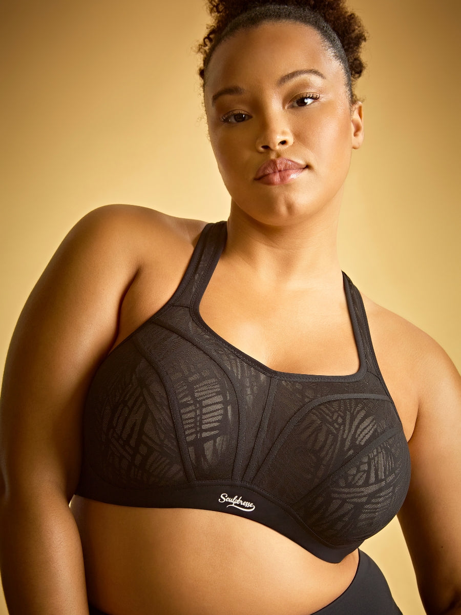 Activate Wired Racerback Sports Bra - Black/Chalk