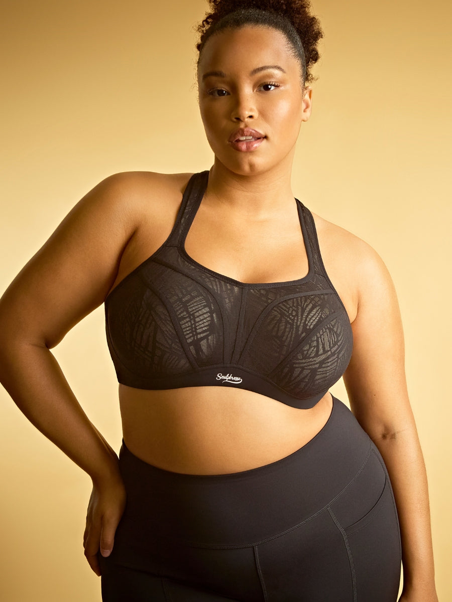 Activate Wired Racerback Sports Bra - Black/Chalk