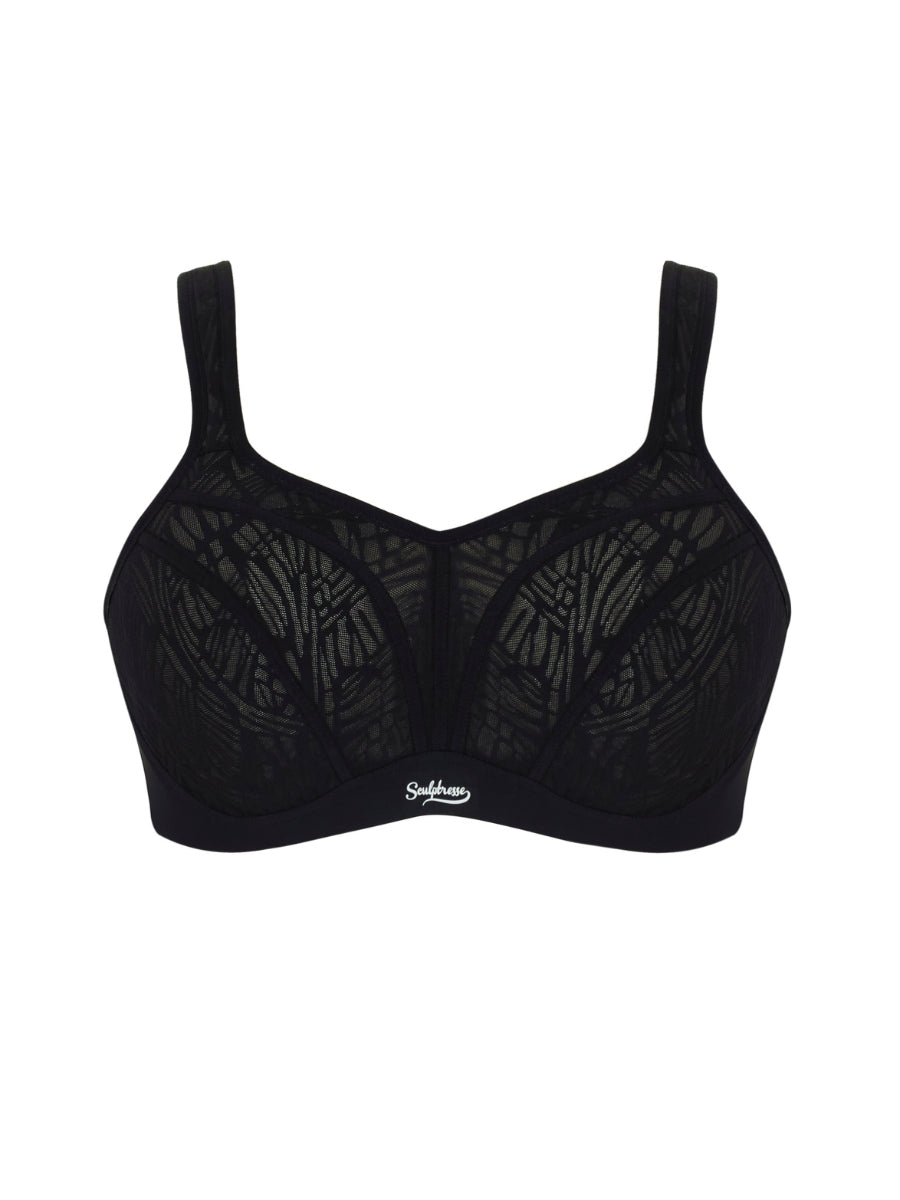 Activate Wired Racerback Sports Bra - Black/Chalk