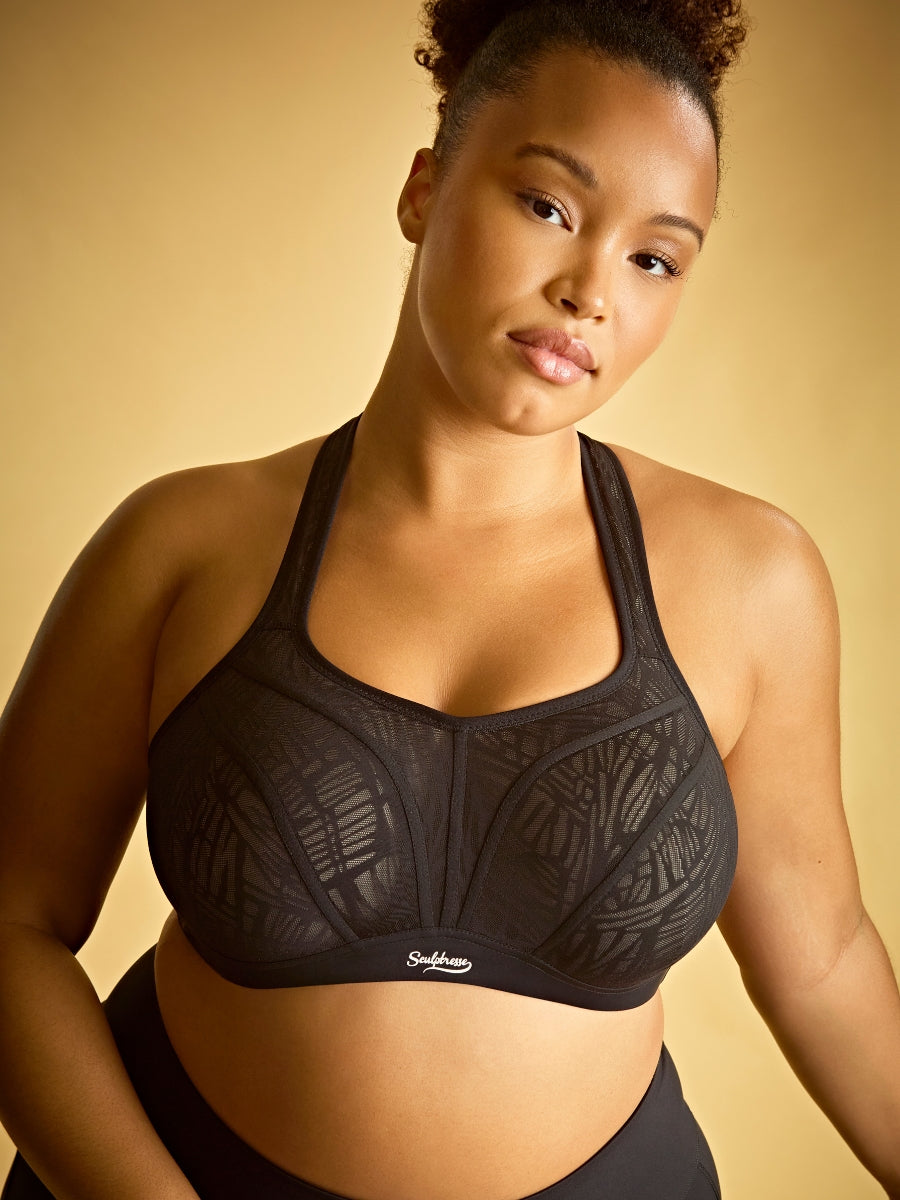 Activate Wired Racerback Sports Bra - Black/Chalk