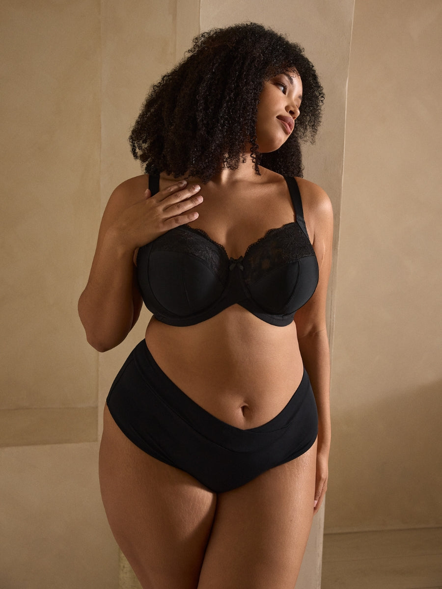 Amara Full Cup Bra - Black