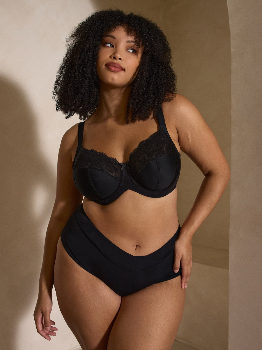 Amara Full Cup Bra - Black