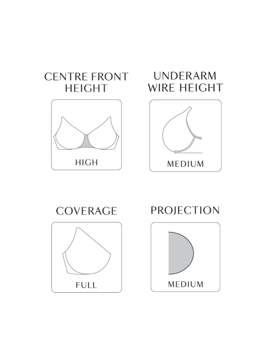 Amara Full Cup Bra - Black