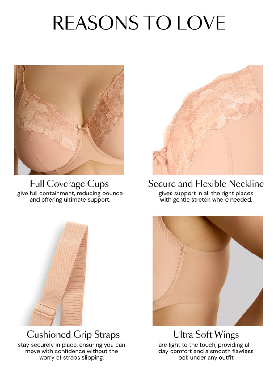 Amara Full Cup Bra - Honey