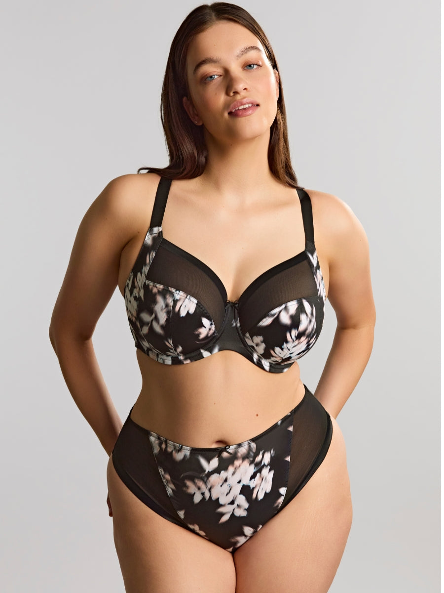 Bliss Full Cup Bra - Black/Floral