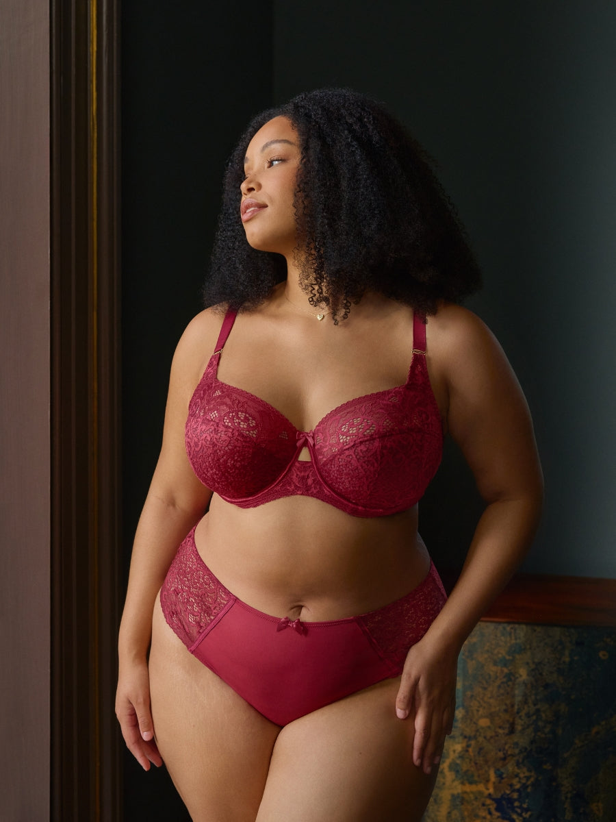 Estel Full Cup Bra - Cherry Red