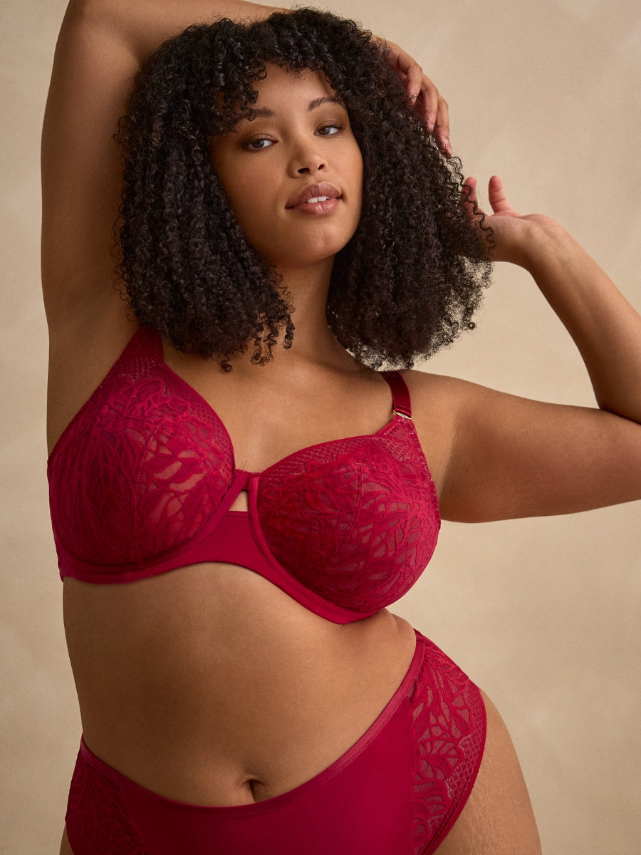 Sophia Full Cup Bra - Raspberry
