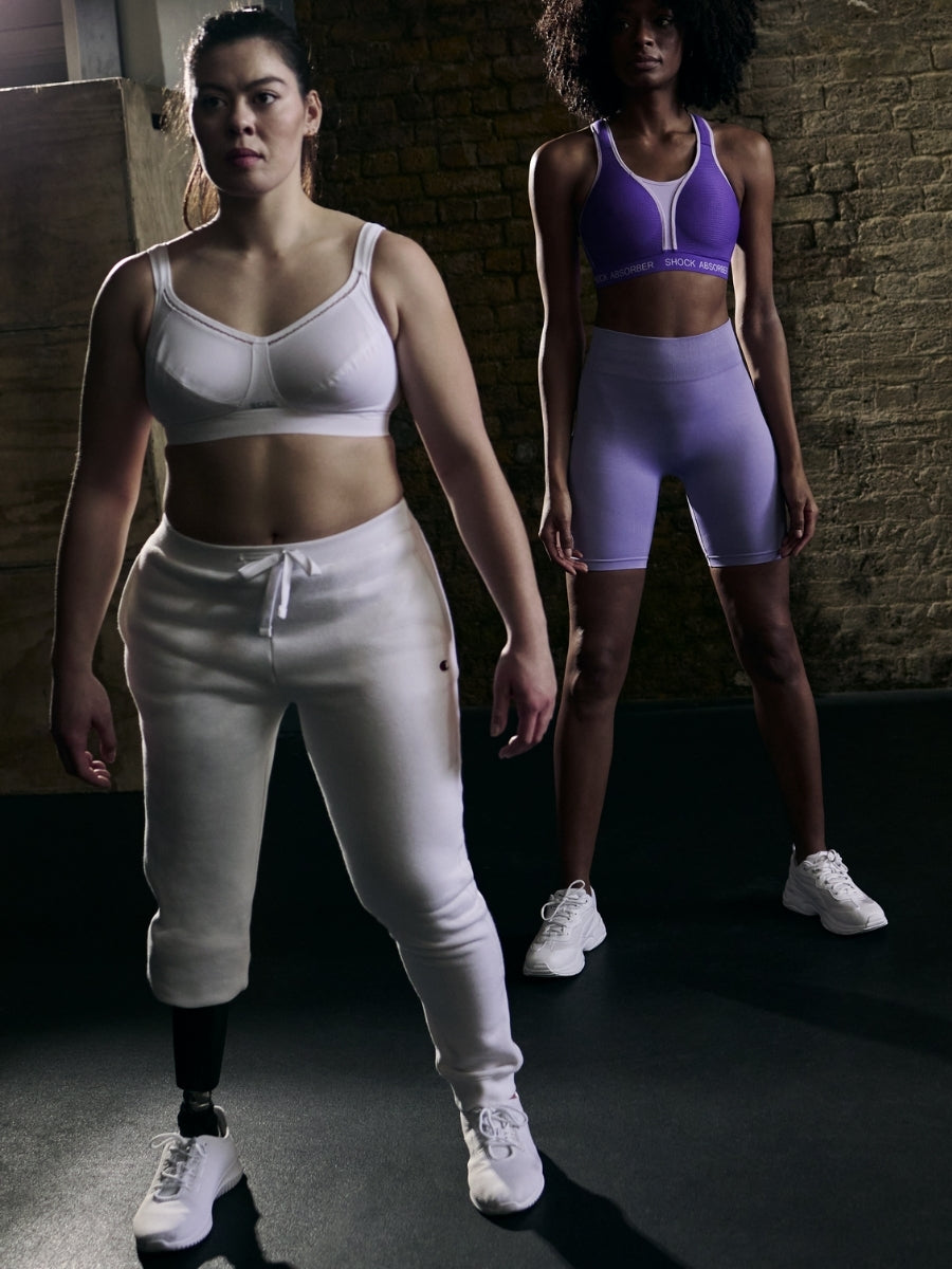 Active Classic Support Sports Bra - White