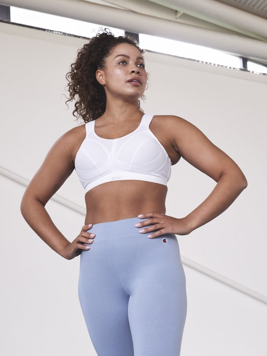 D+ Max Support Sports Bra - White