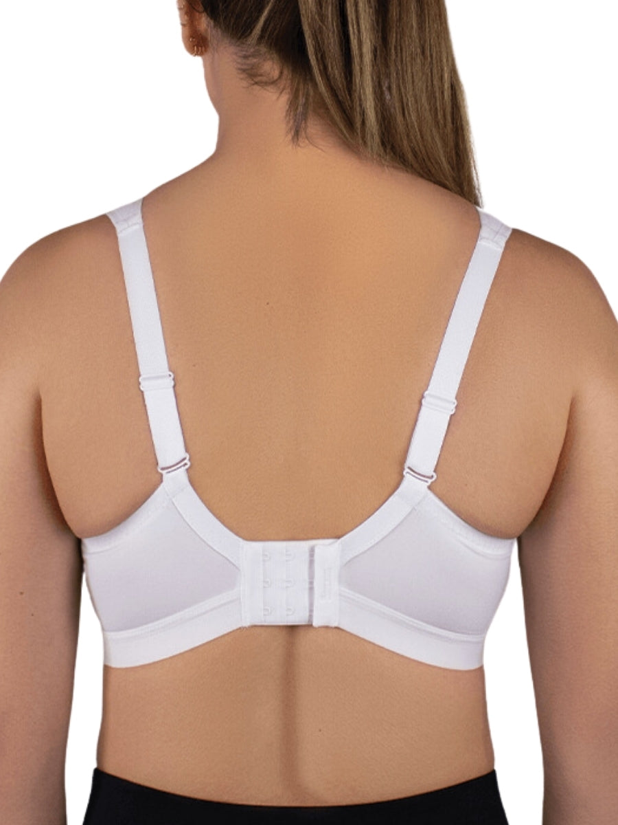 D+ Max Support Sports Bra - White