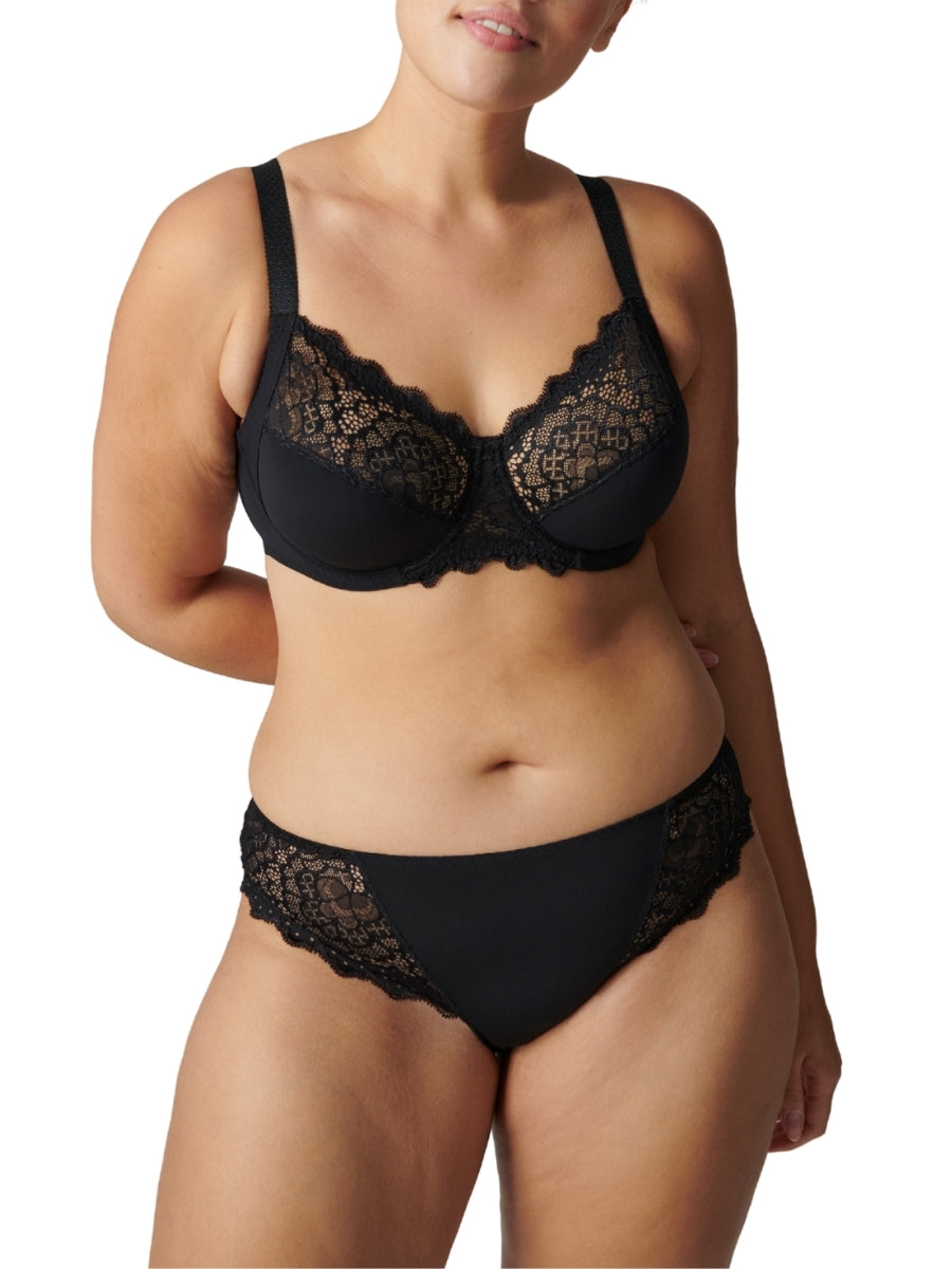 Caresse Full Cup Support Bra - Black