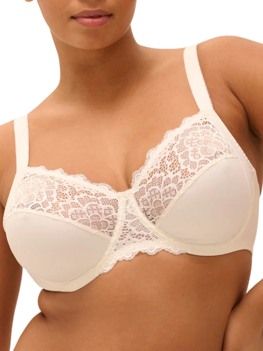 Caresse Full Cup Support Bra - Natural