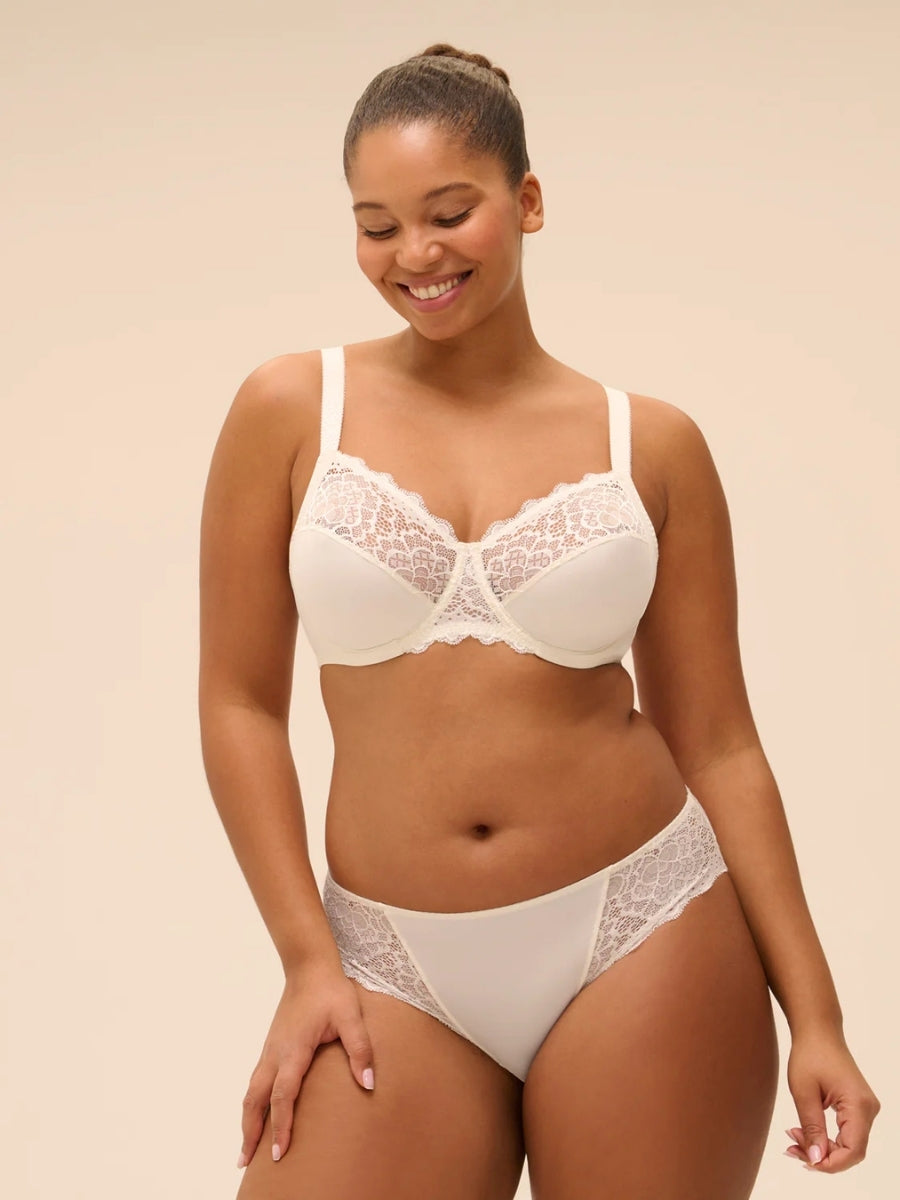 Caresse Full Cup Support Bra - Natural