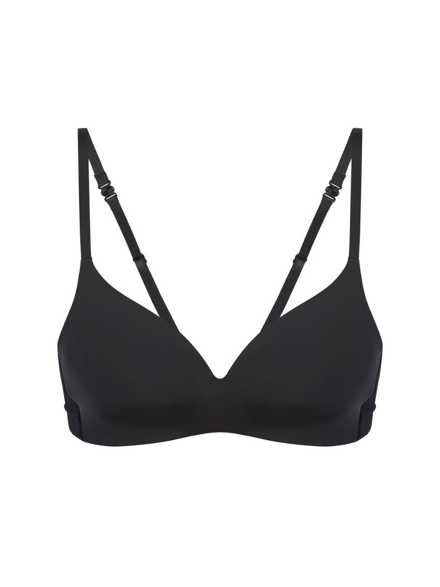 Essentiel Wireless Padded Plunge Bra - Black