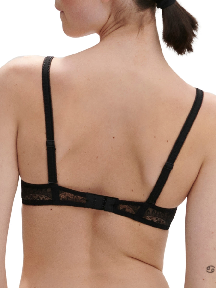 Karma Non-Wired Triangle Bra - Black