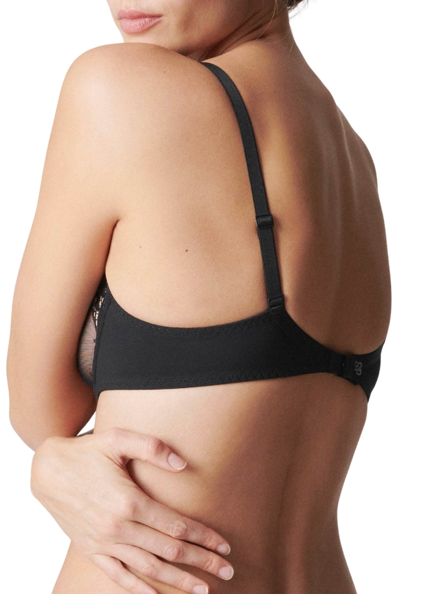 Saga Triangle Plunge Bra - Black
