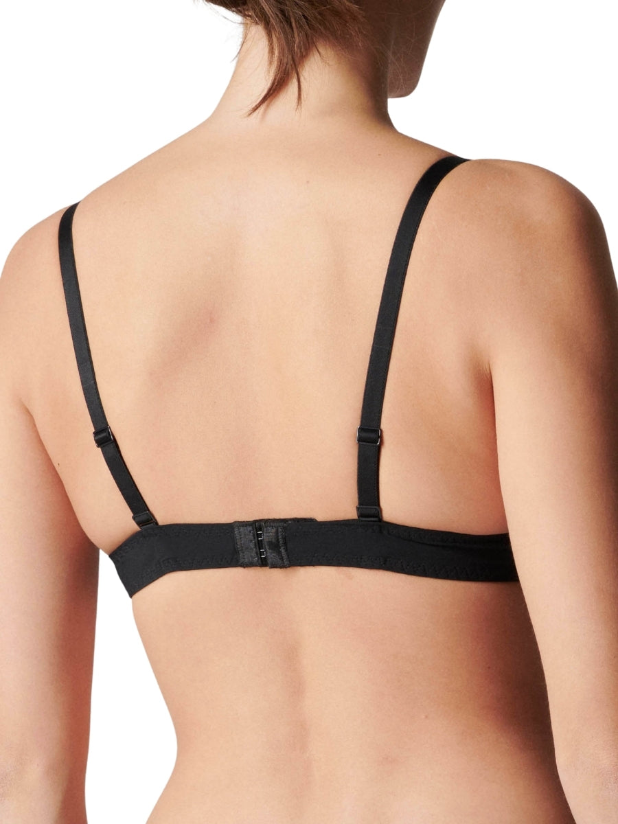 Saga Triangle Push Up Bra - Black