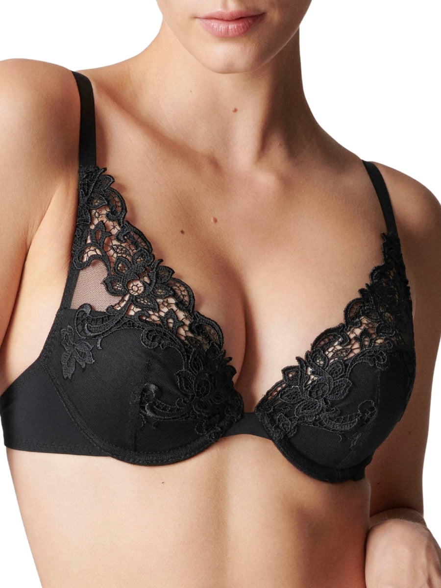 Saga Triangle Push Up Bra - Black