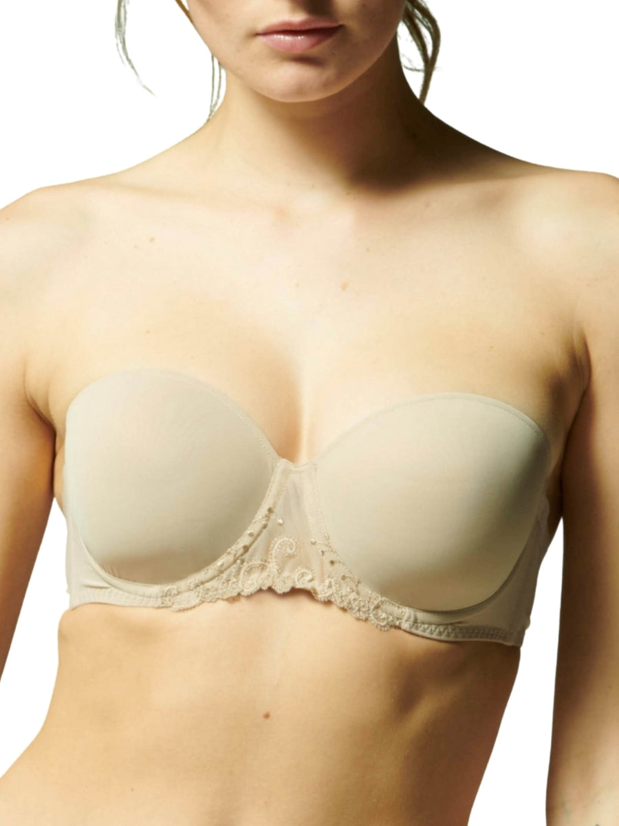 Délice 3D Moulded Strapless Bra - Nude
