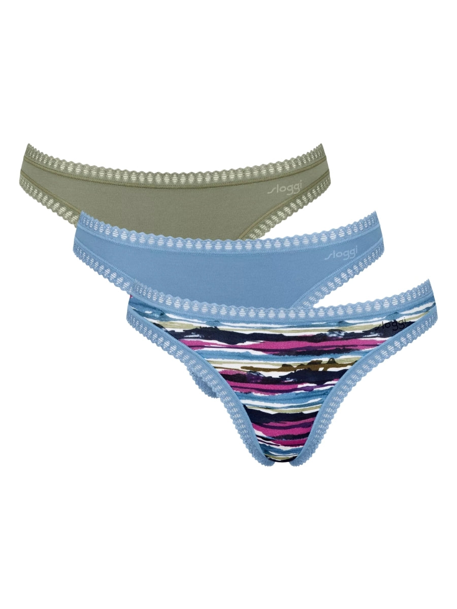 Khaki / Light Blue / Blue Pattern