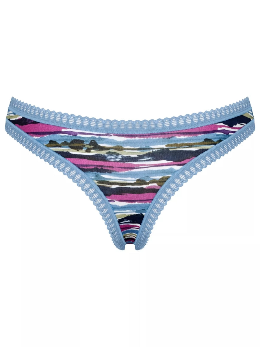 Khaki / Light Blue / Blue Pattern
