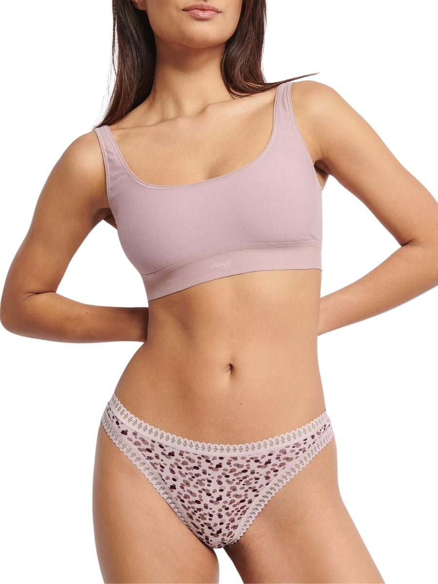 Mauve / Light Pink / Brown Pattern
