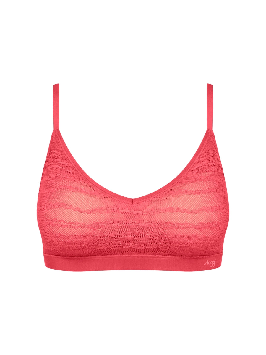 FREE Evolve Lace Push Up Bralette - Flamingo