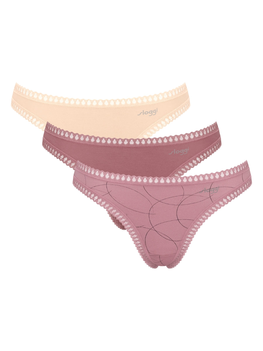 Pink Pattern / Mauve / Cream