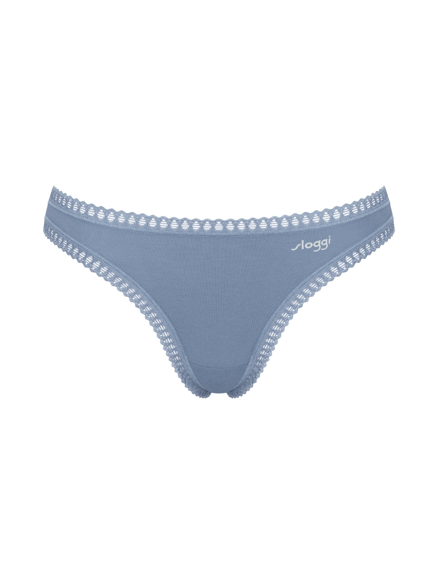 Blue Pattern / Dusky Blue / Pink