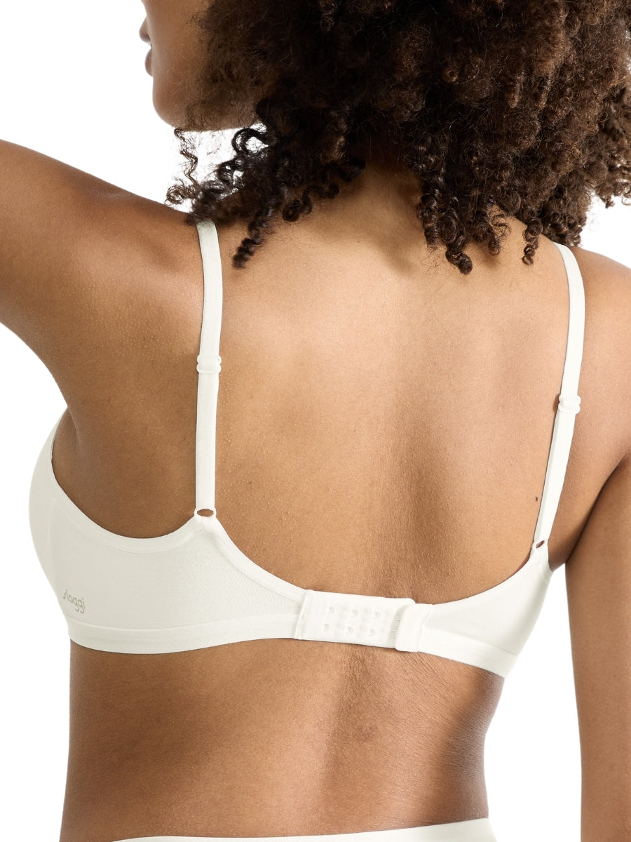 GO Daily Cotton Soft Bra - Silk White