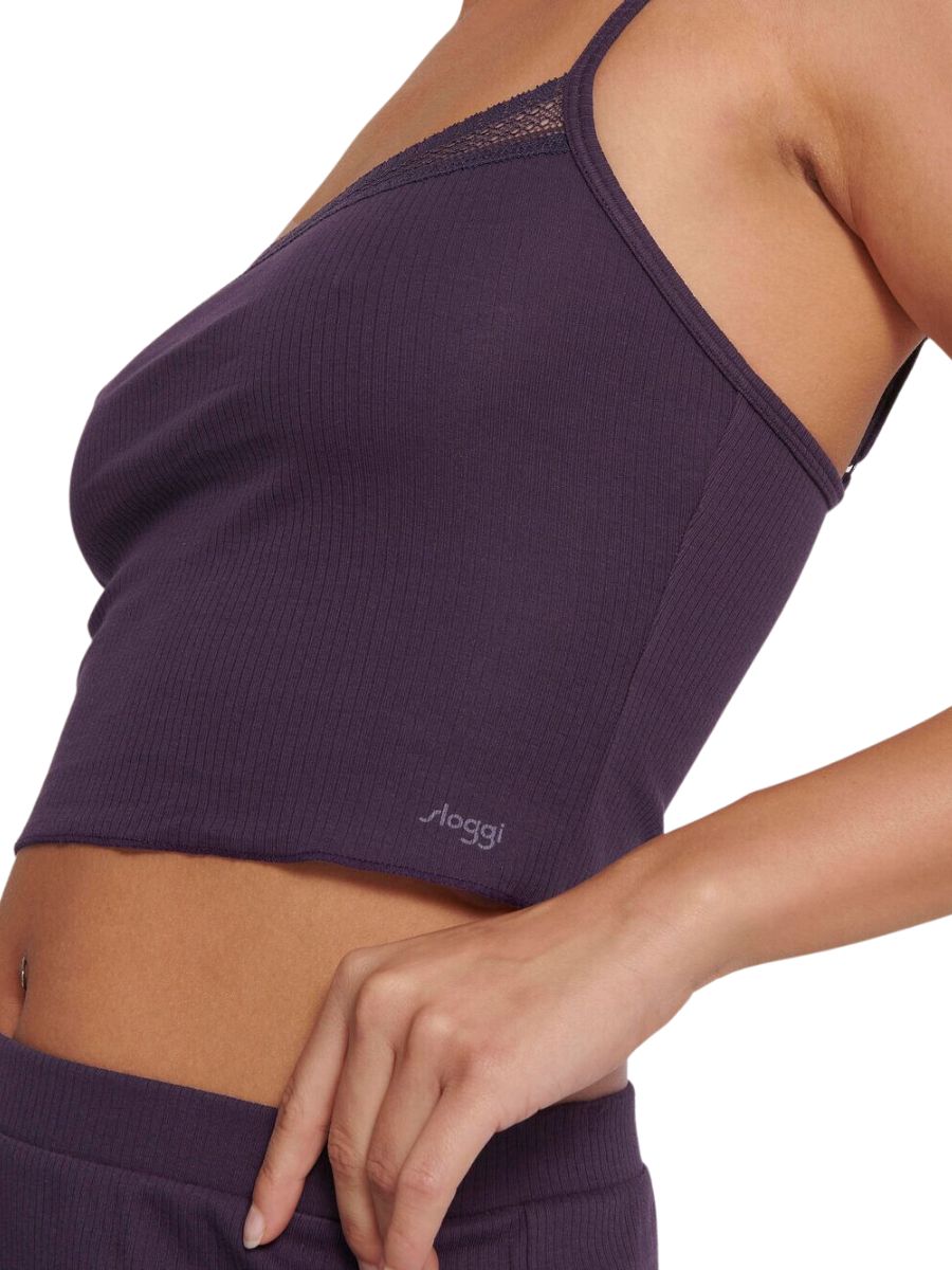 sloggi go ribbed crop top