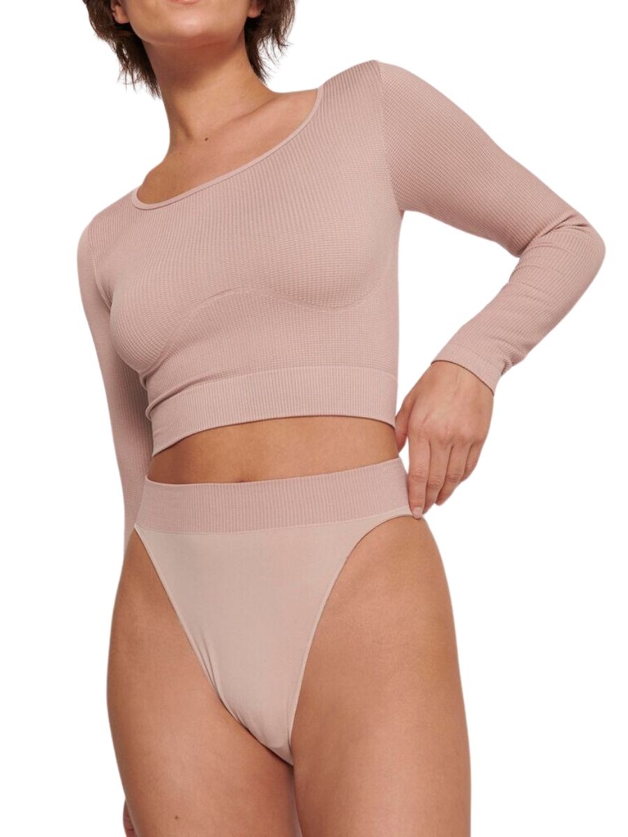 sloggi ever infused long sleeve crop top