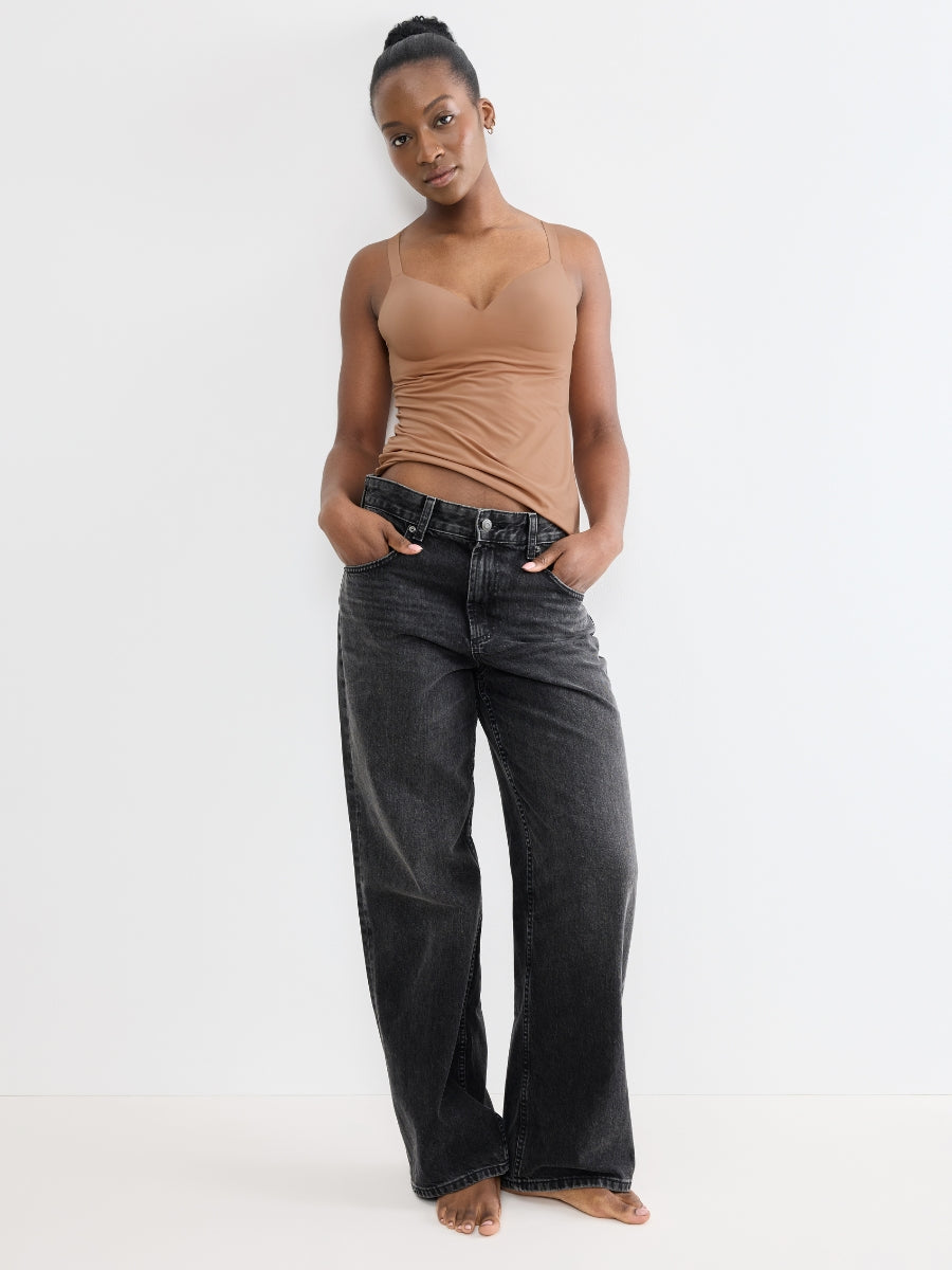ZERO Feel 2.0 Built In Bra Cami Top - Nostalgic Brown
