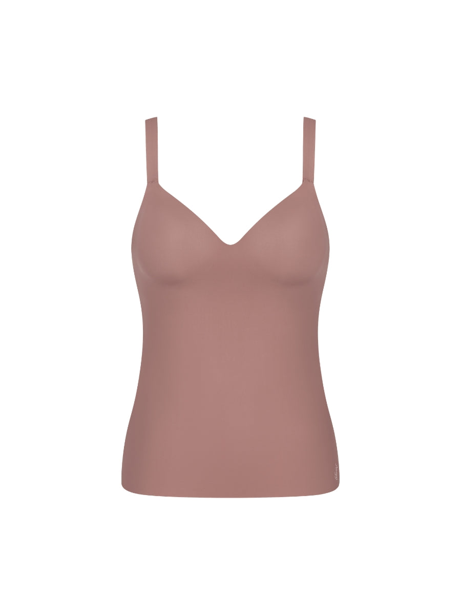 ZERO Feel 2.0 Built In Bra Cami Top - Cacao