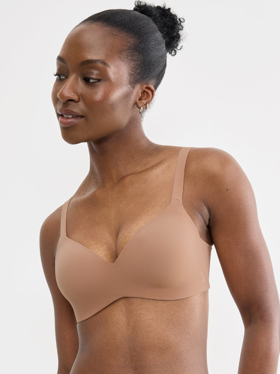 ZERO Feel 2.0 UP T-Shirt Bra - Nostalgic Brown