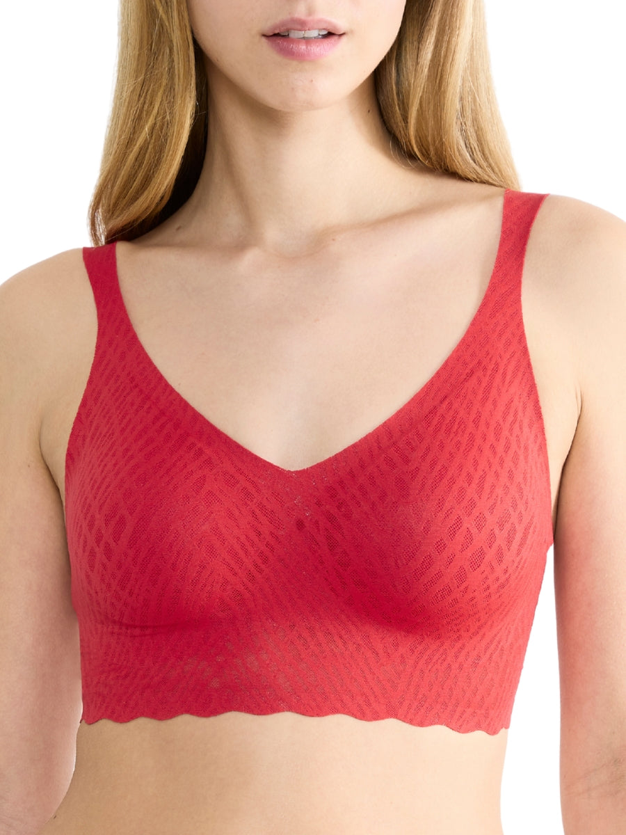 ZERO Feel Bliss Bralette - Shanghai Red