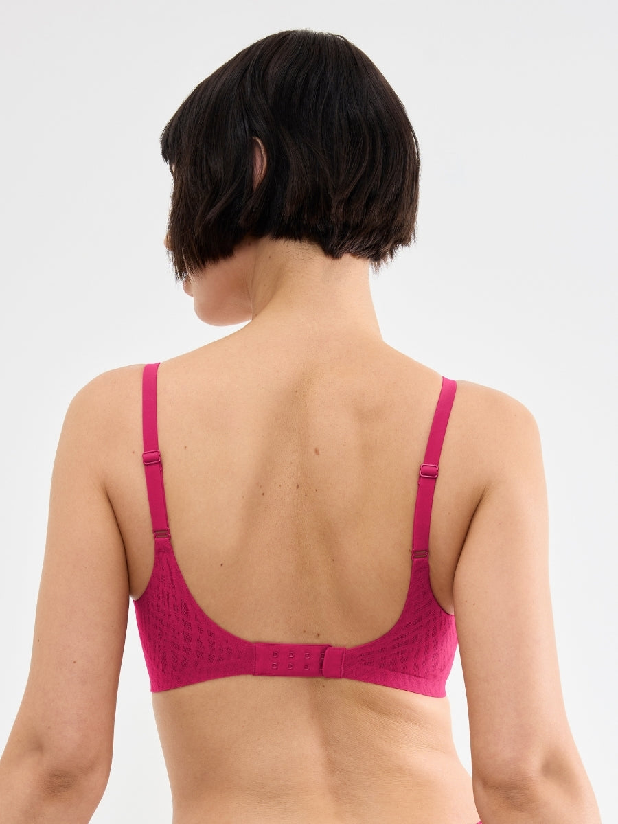 ZERO Feel Bliss UP Push Up Bra - Berry