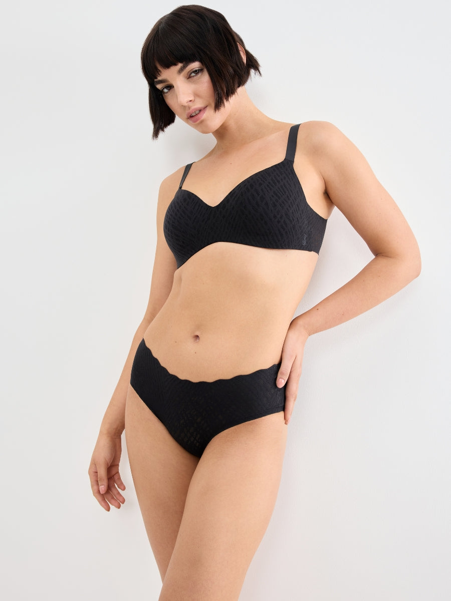 ZERO Feel Bliss UP T-Shirt Bra - Black